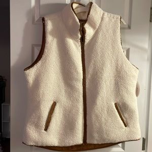 Ivory Sherpa vest